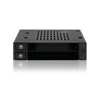 base de conexion icy dock mb522sp-b para 2 hddssd sas sata 25 y 35 pulgadas hot-swap