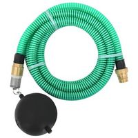 manguera de succion con conectores de laton pvc verde 29 mm 15m vidaxl