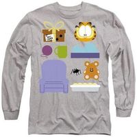 garfield camiseta manga larga gift set para mujer