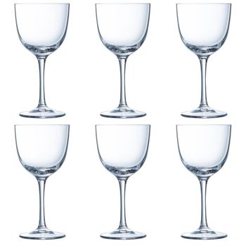 Juego de 6 copas cóctel cristal 15 cl