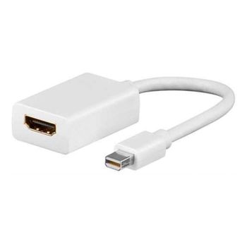 Adaptador Ewent EC1451 Mini DisplayPort a HDMI 0,15m Blanco Conectores Níquel