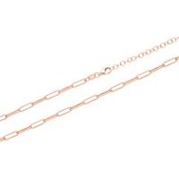 cadena para mujer de plata 925 chapada en oro rosa