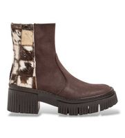 art para mujer 11374s27r003012 botines de piel 1374s patchwork marron 39 3 a 5cm cremallera casual