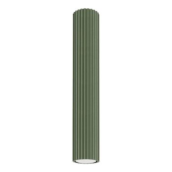 Lámpara de techo verde oliva aluminio alt. 7 cm