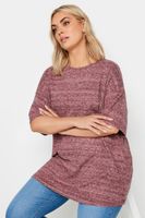 yours top amplio de rayas rosas mujer curvy y tallas grandes yours