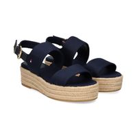 tommy hilfiger sandalias con plataforma mujer - azul marino talla 37