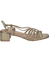 sandalias para mujer con tacon polka 108 en oro 39