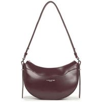 lancaster bolso de mano media luna suave ace cuero borgona oscuro para mujer