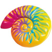 intex - colchoneta hinchable caracola rainbow 157x127x25 cm flotador original para piscina con diseno multicolor capacidad 1 persona hasta 100 kg ideal para relajarse al sol colchon acuatico