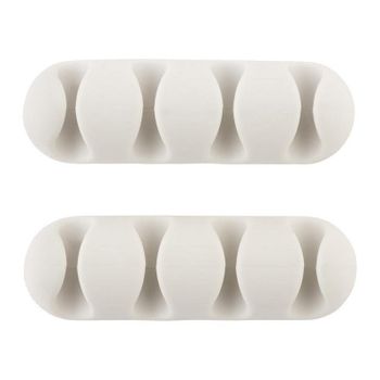 Bluelounge CableDrop Multi Pack 2 Organizadores de Cables Blancos