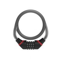 candado zefal espiral cable k-traz c8 comb 12 mm - 185 cm negro