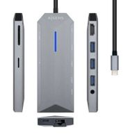 dock usb-c aisens asuc-9p001-gr hdmi 4k3xusb 30rj45 audio lector sd gris