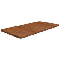 encimera bano  mueble de bano madera maciza tratada marron oscuro 100x50x25 cm cfw17397