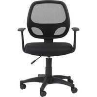 alphason davis mesh operator chair - black black