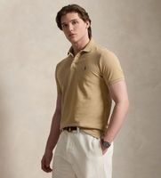 polo ralph lauren para hombre 710941439511 polo de pique elastico custom slim fit beige xxl casual algodon manga corta