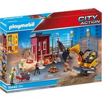70443 miniexcavadora y sitio de construccion