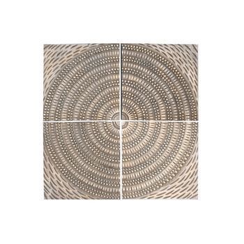 Decoracion Pared Set 4 Mdf Mango 80x3,5x80 Circulo