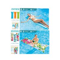 intex colchoneta hinchable 183x69 cm liso y decorados flores envio color aleatorios gran calidad