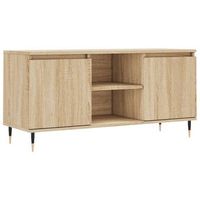 mueble de tv  mueble de salon  gabinete de tv madera de ingenieria roble sonoma 104x35x50 cm