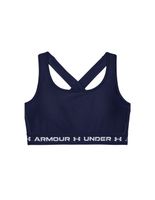 sujetador deportivo de fitness under armour crossback mid mujer azul