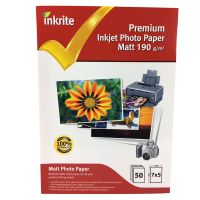 inkrite photoplus professional paper matt 190gsm 7x5 50 sheets