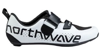 Zapatillas de triatlon northwave tribute carbon blanco negro  hombre