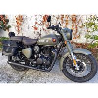 silenciador de escape royal enfield meteor 350 mistral conico corto