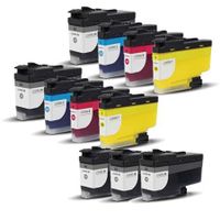 compatible multipack brother mfc-j6945dw printer ink cartridges 11 pack -lc3239xlbk