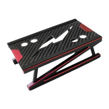 Plataforma de ensamblaje de soporte de trabajo para automóviles RC de aluminio con elevación para reparaciones de vehícu