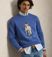 polo ralph lauren para hombre 710b27073001 sudadera de felpa con polo bear azul m casual algodon