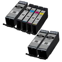 compatible multipack canon pixma ts6100 printer ink cartridges 7 pack -1970c001
