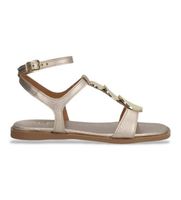alpe para mujer 559241 sandalias de piel sheila galaxy dorado 36 plano hebilla casual