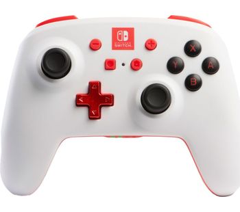 POWERA Nintendo Switch Enhanced Wireless Controller - White & Red, White