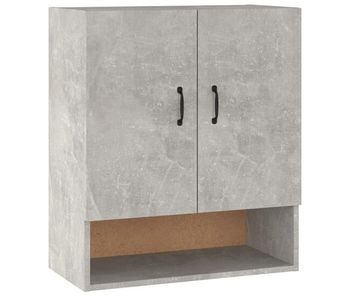 Vidaxl armario de pared madera contrachapada gris hormigón 60x31x70 cm