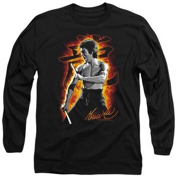 Bruce Lee Camiseta manga larga Dragon Fire para mujer