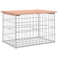 banco de jardin  banco de exterior  silla de jardin diseno gaviones madera abeto douglas 63x44x42cm