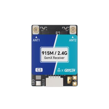 Receptor GEPRC ELRS 915M/2.4G de doble banda C3 Gemini Xrossband con conector de antena T IPEX1 para drones de carreras