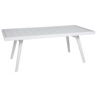 mesa auxiliar de madera lac blanco