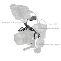 kit de jaula smallrig r6 mark ii black mamba para canon eos r6 mark ii con abrazadera de cable para agarre superior con placa de liberacion rapida arca-swiss