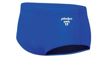 Michael phelps traje de bano boxer solido 14cm trafic   azul