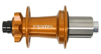 Bujes traseros hope pro 5 e bike de 32 agujeros   boost 12x148 mm   6 agujeros   naranja