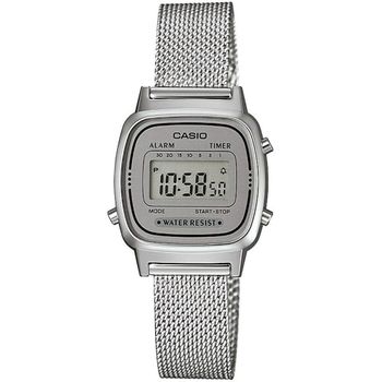Reloj Casio digital LA670WEM-7EF correa de acero water resist