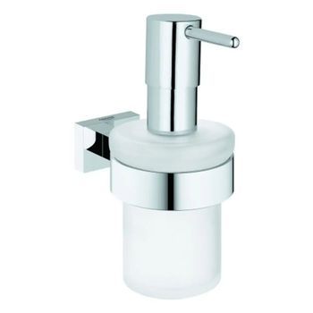 Dispensador De Jabón Con Soporte Mural Grohe Essentials Cube, Chrome, 40756001