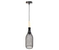 lampara de techo de metal negra 115x115x41110