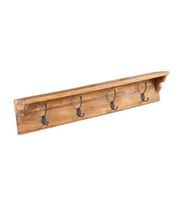 perchero de pared de madera marron anch 90 cm