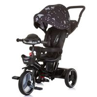 triciclo con capota y mango parental be active obsidian