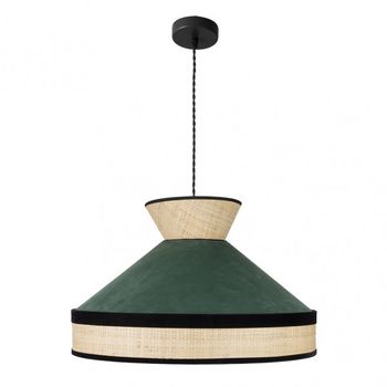 FABRILAMP Colgante de techo en verde del modelo Fabrizio