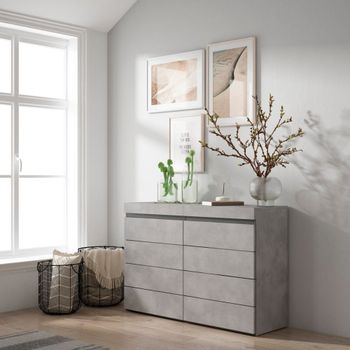 Cómoda efecto madera cemento 114x35x75cm