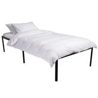 cama metalica hamlin metal negro 200x90x41 cm clp