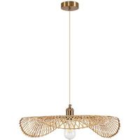 lampara de techo de bambu - lampara colgante diseno boho bali - bahati dorado